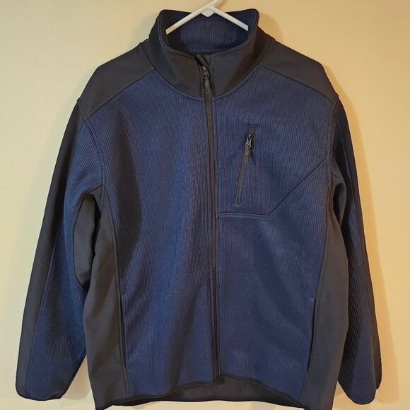 Swiss Tech Men's Ribbed Full Zip Jacket - Size L - Picture 1 of 7